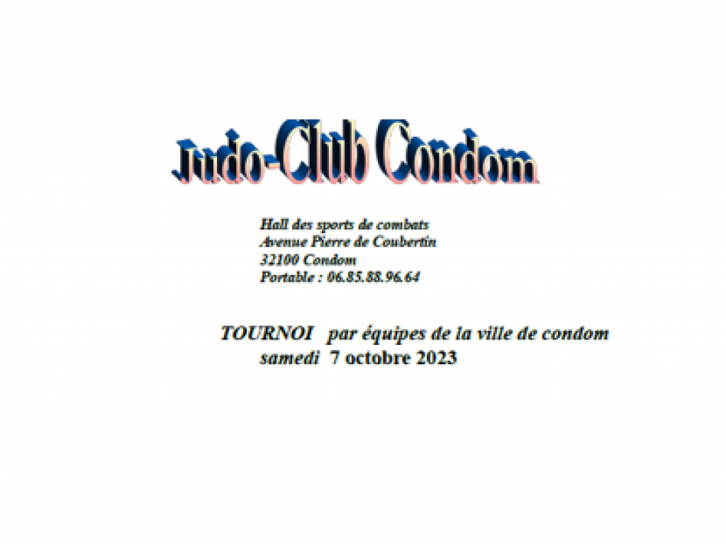 Image de l'actu 'Tournoi par équipes - Condom - 07 Octobre 2023'